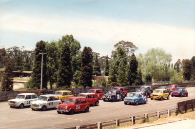 Mini car club day at the long since gone Catalina raceway. Late 80s or early 90s. #23 is me