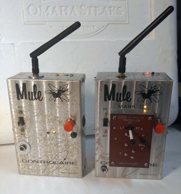 A Controlaire MK I Mule and a MK II Mule with CODE-A-MATIC controler. It's different!