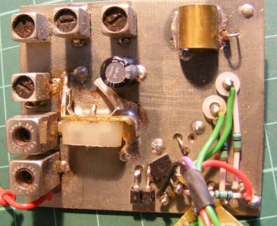 Groundplane side of RF board