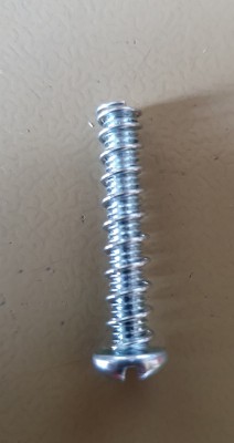 Should give an idea of the required sixe of the spring, the screw is a M4x25
