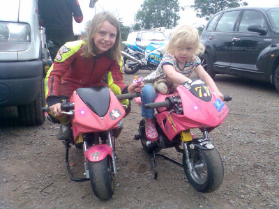 C with pal Katie Walker who presently races in 300s (2010)