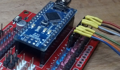 Just use the signal pins row, red at the far end is the repurposed vref pin, now supplying 3.3v to the RF board