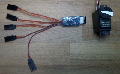 Rx size against a standard servo