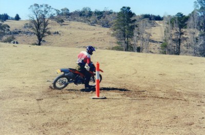 Practicing with the boys. KTM300.