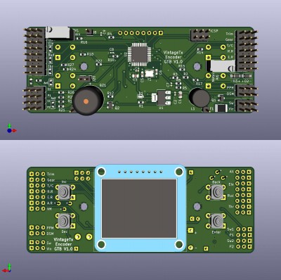 A 3D visualisation of the &quot;medium&quot; sized board - LCD is not to scale as I didn't have the correct 3D model for it and this is the nearest I could find.